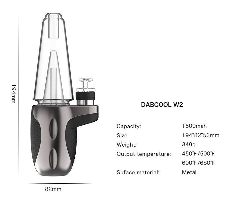Exseed Dabcool W2 Second Generation Kit Water Pipe Vaporizer